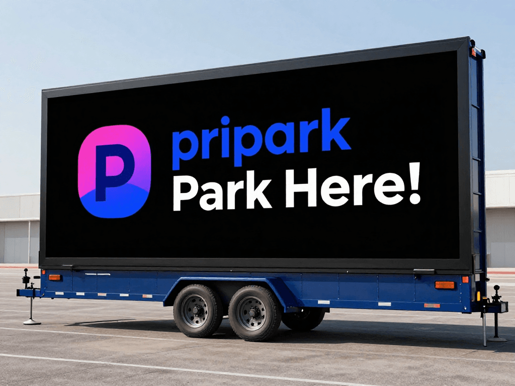 Portable LED Billboard Shipping Container or Trailer, image 2 of 2