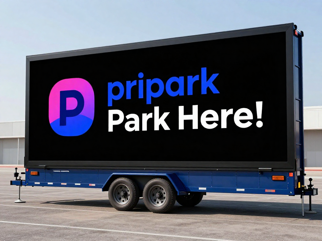 Portable LED Billboard Shipping Container or Trailer